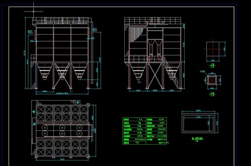 多室布袋除塵器下載 44.15 kb,rar格式 機(jī)械cad圖紙
